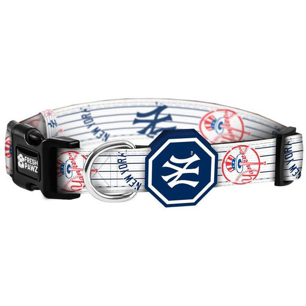 New York Yankees x Fresh Pawz | Collar - White - M